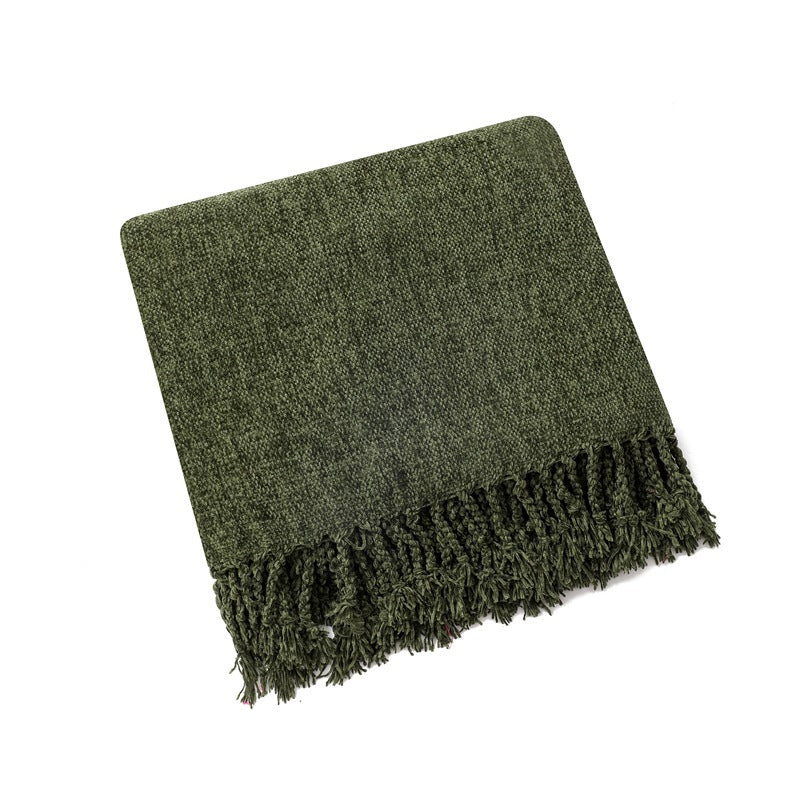 Elegante Fransen-Wurfdecke Brehn