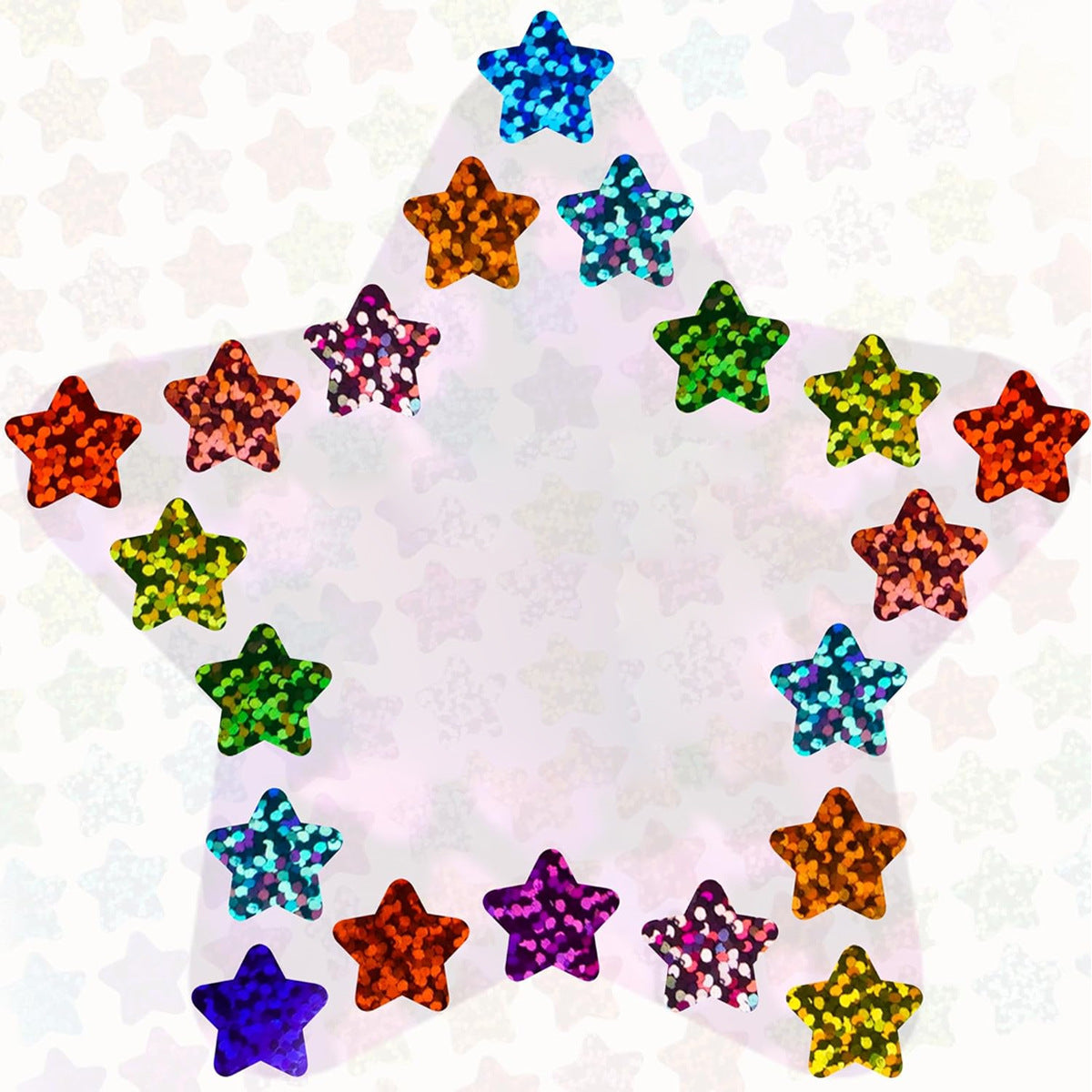 Glitzerstern Dekorationsaufkleberkollektion Brehn