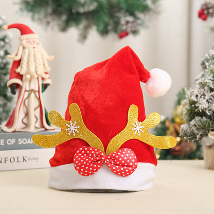 Festlicher Weihnachtsmann-Hut mit Rentierohren Brehn