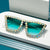 Damen extravagante Sonnenbrille mit glitzerndem Rahmen Brehn