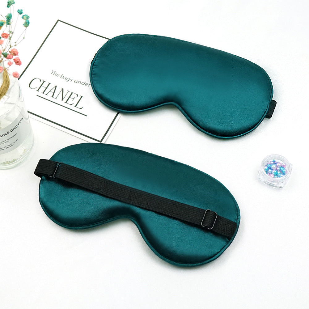 Unisex nan luxuriöse Satin Schlafmaske mit anatomischer Kontur und verstellbarem Gummiband Brehn