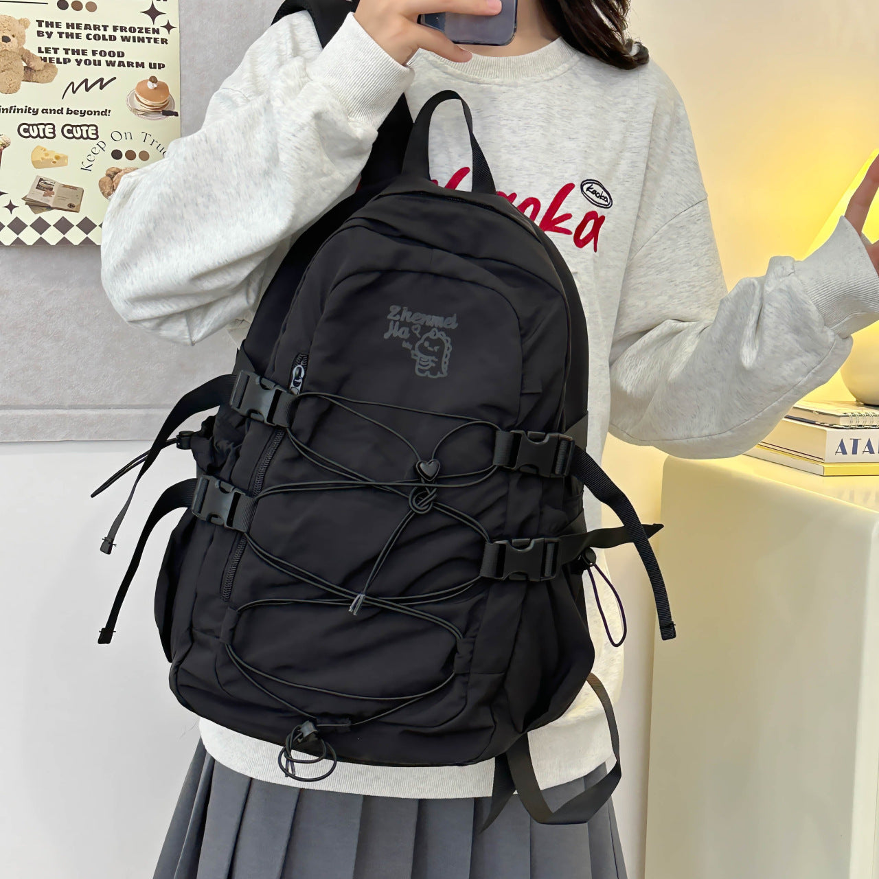 Funktionaler Reißverschluss-Rucksack