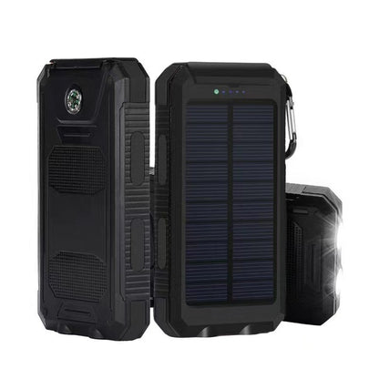 Solar-Powerbank mit Strapazierfähigem Gehäuse und LED-Ladeanzeige Brehn