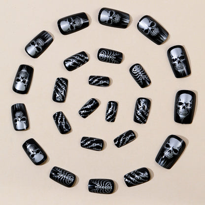 Gothic Skeleton Nagelkunst Set Brehn