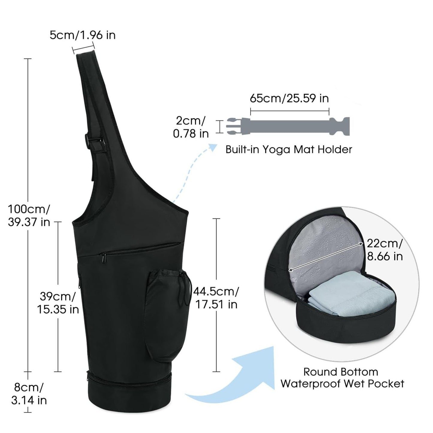 Sportliche Crossbody-Tasche mit Multifunktionalen Fächern Brehn
