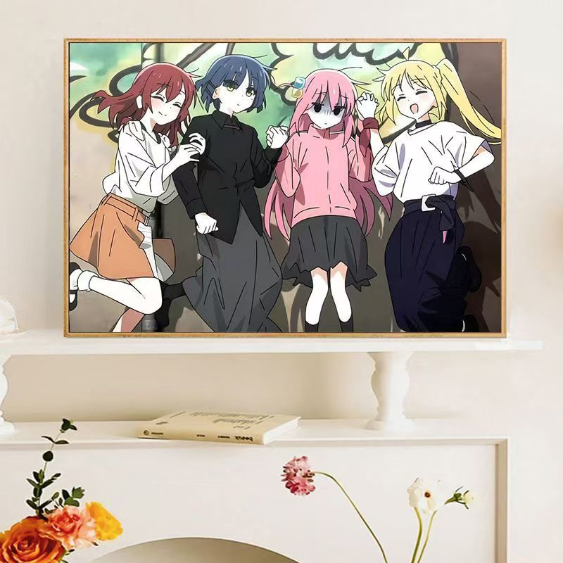 Anime-inspirierte Charakter-Wandkunst Druck Brehn