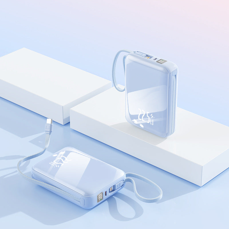 Tragbare Powerbank mit Elegantem Design und Multifunktionalem Ladekabel Brehn