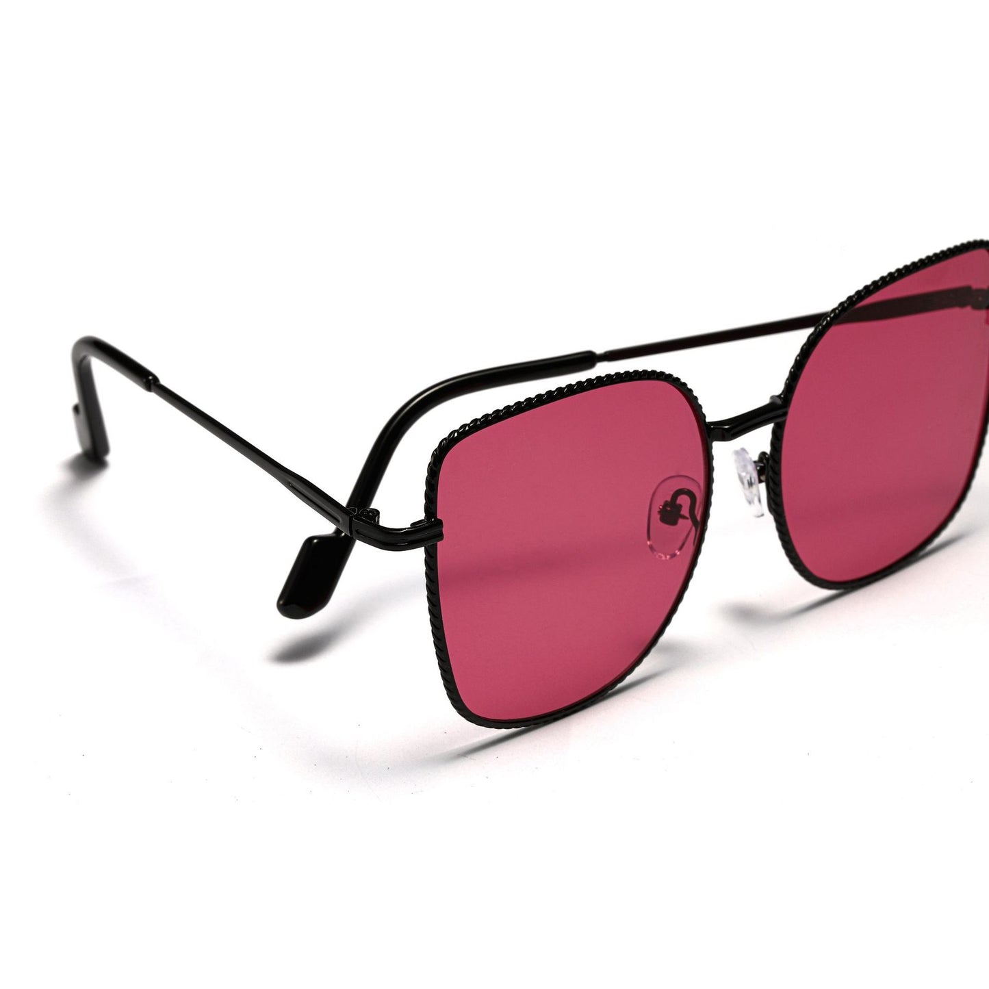 Damen modische oversized Designer-Sonnenbrille mit facettenreichem Rahmen Brehn