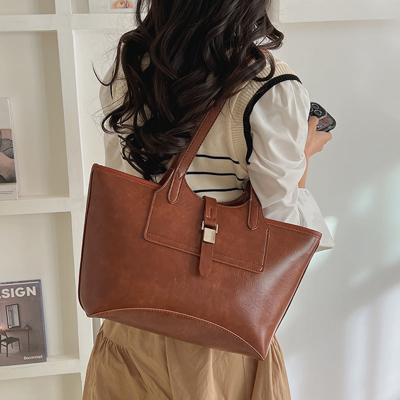 Elegante Leder Tote Bag