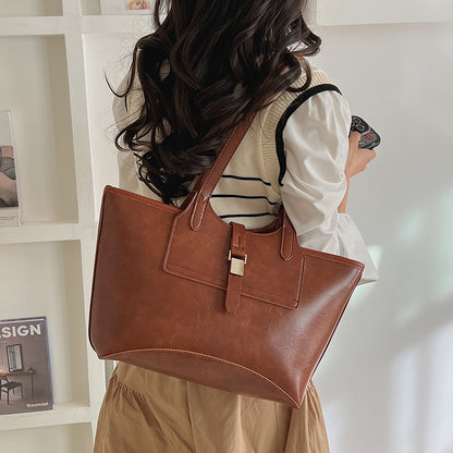 Elegante Leder Tote Bag
