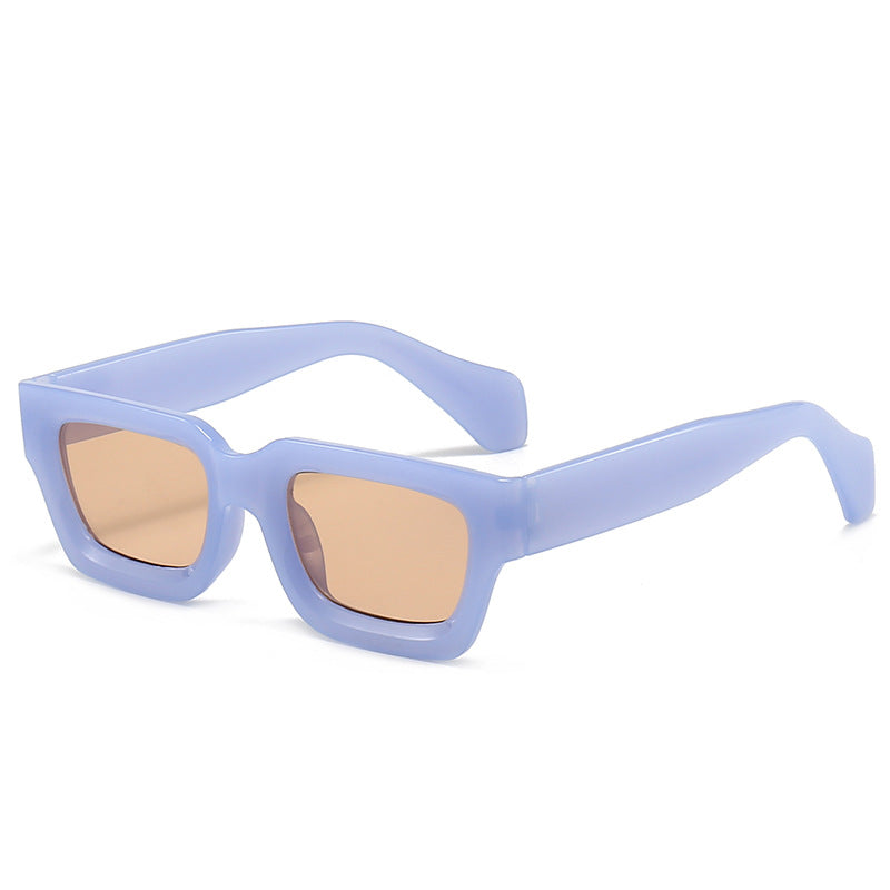 Damen trendige Sonnenbrille mit robustem und transparentem Rahmen Brehn