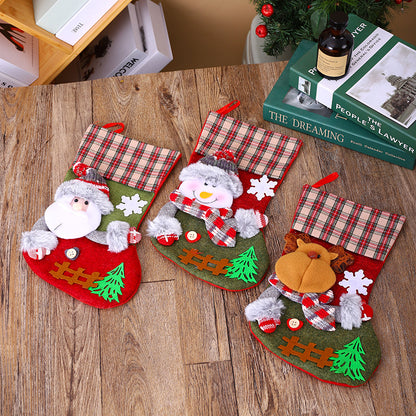 Weihnachtsstrumpf mit kreativen Motiven Brehn