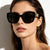 Damen Cat-Eye Sonnenbrille mit eleganter Metallverzierung Brehn