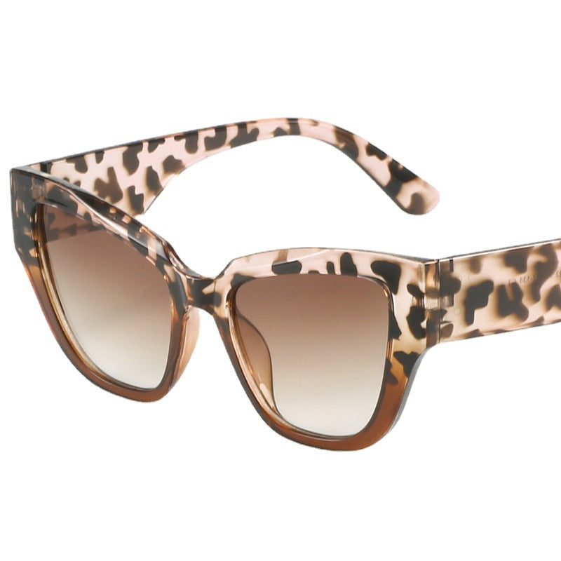 Damen Cat-Eye-Sonnenbrille mit extravagantem Leopardenmuster Brehn