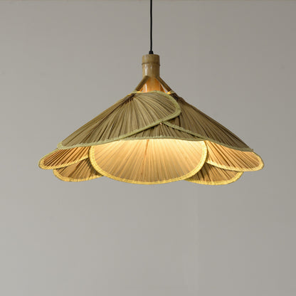 Künstlerische Geflochtene Palm Pendant Licht