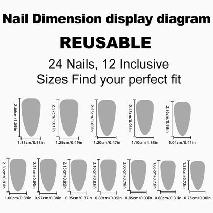 Künstliche Nagelspitzen im eleganten Tropfen-Design Brehn