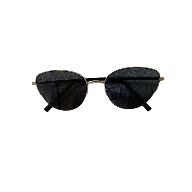 Modische Cat-Eye Sonnenbrille mit Feinem Metallrahmen Brehn