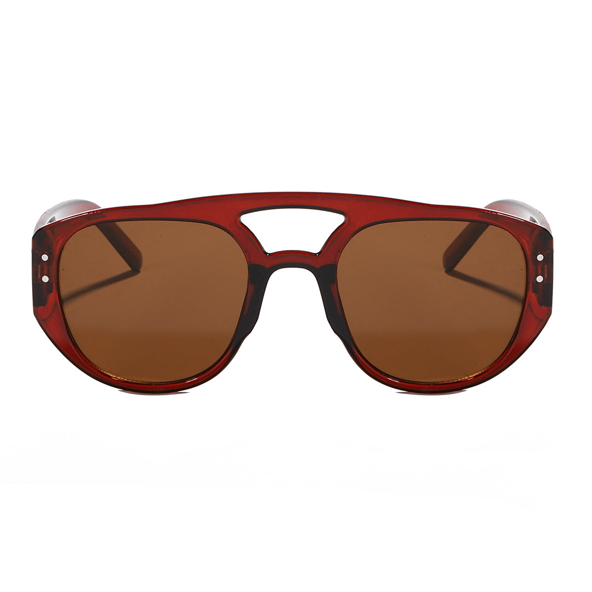 Damen oversized Sonnenbrille mit modernem, strukturiertem Rahmen Brehn