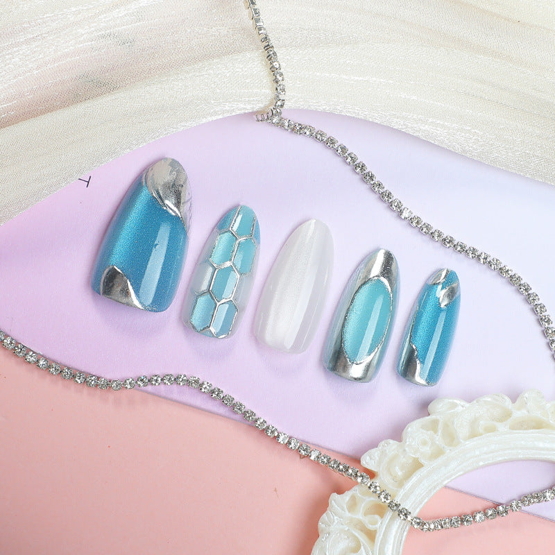 Elegante Metallic Press-On Nagelset