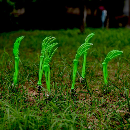 Glow-in-the-Dark Skeletthand Gartenstecker Brehn