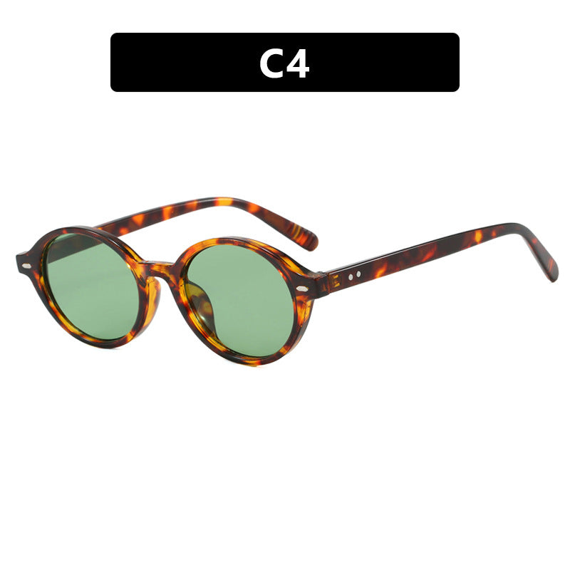 Damen runde Sonnenbrille mit modernem Design und polarisierten Gläsern Brehn