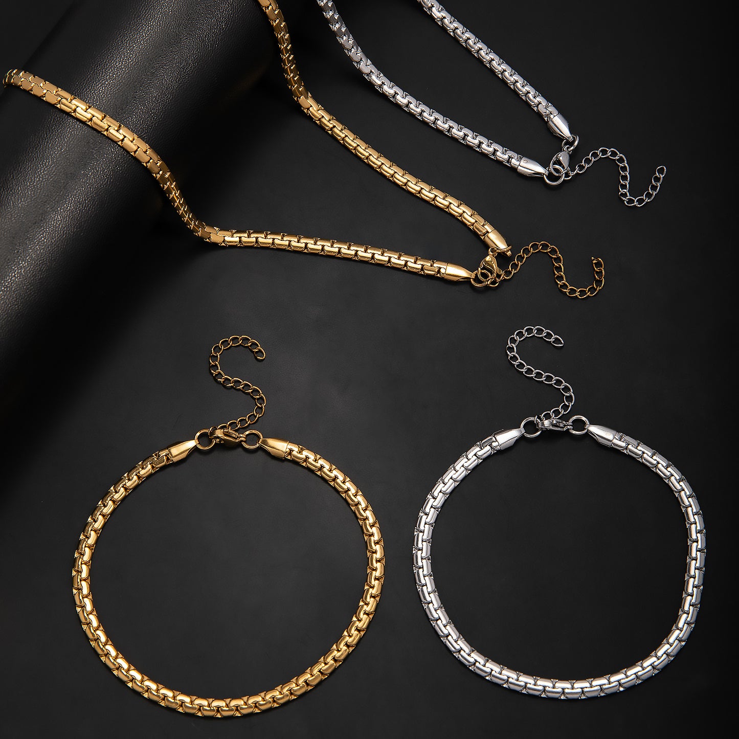 Stylisches Kettenhalsband-Set Brehn