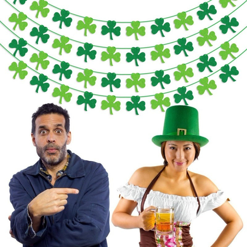 Festliche Shamrock-Girlande Brehn