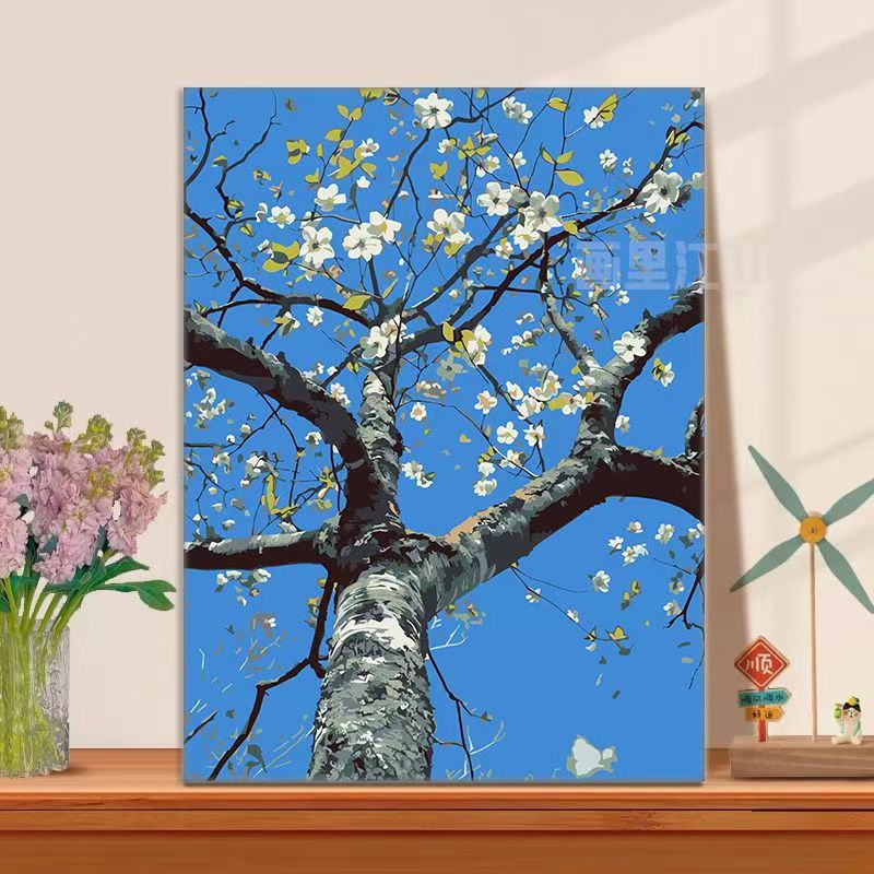 Florale Baumillustration Leinwandkunst Brehn