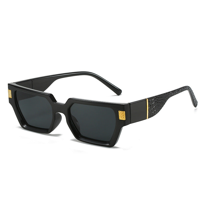 Damen modische Sonnenbrille mit einzigartigem geometrischen Rahmen und luxuriösen Details Brehn