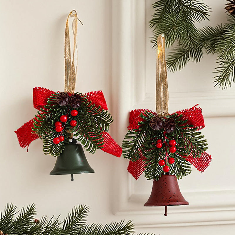 Festliche Weihnachtsglocke mit Tannenzapfen-Dekoration Brehn