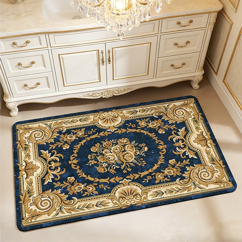 Elegante Vintage Blumen Badematte Brehn