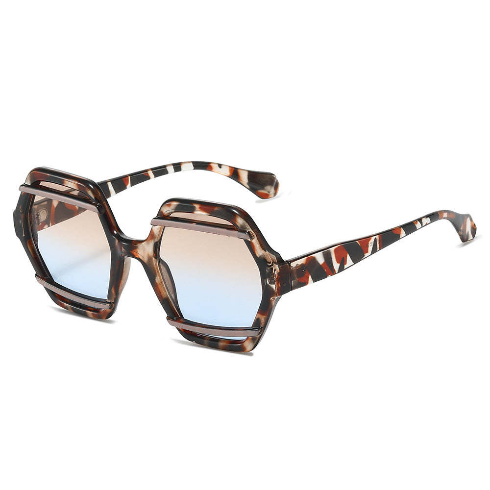Oversized geometrische Sonnenbrille Brehn