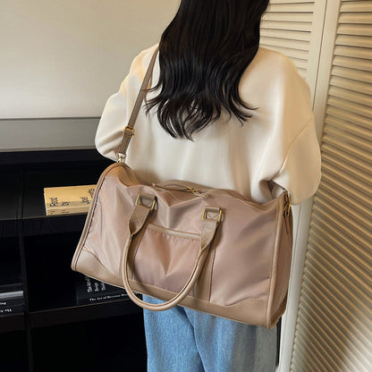 Klassische Leder Reise Duffle Brehn
