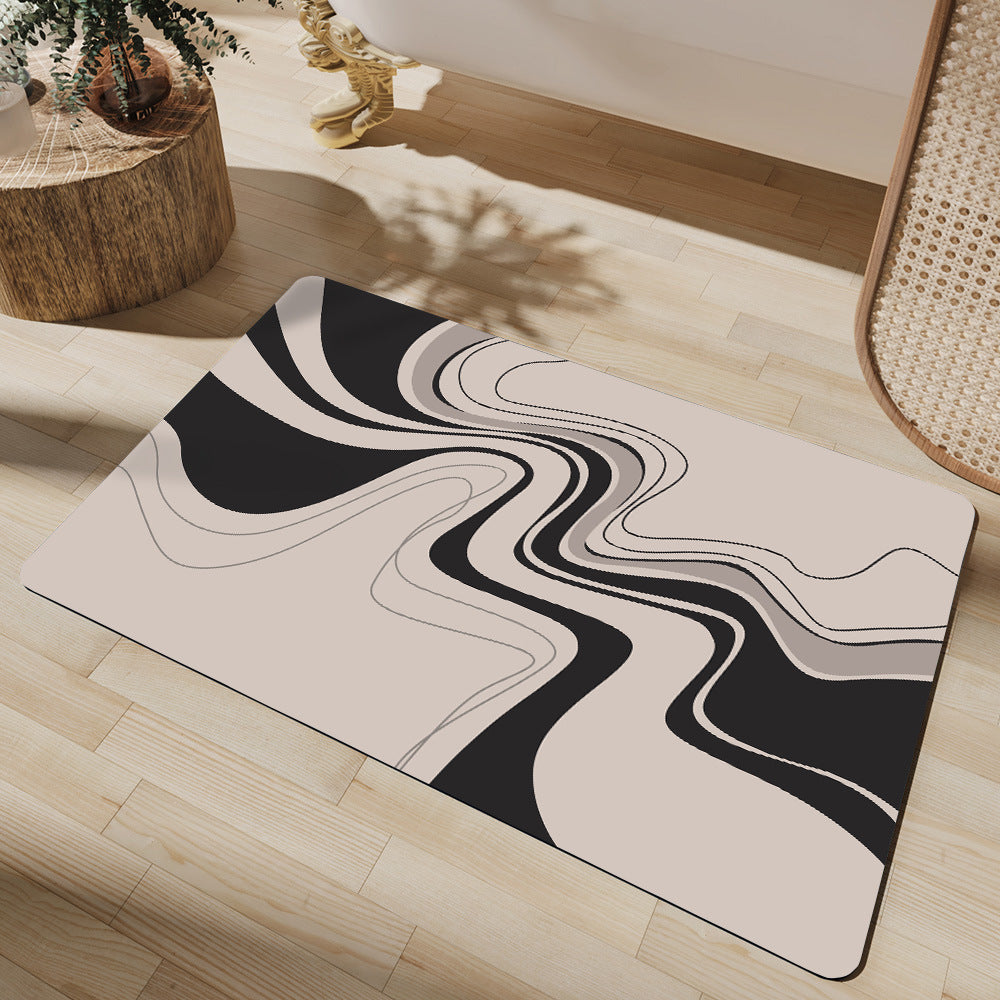 Modern Abstract Badmat Brehn