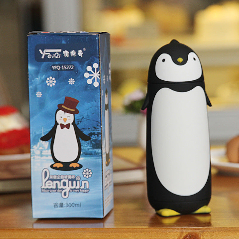 Damen isolierte Trinkflasche im Pinguin-Design Brehn