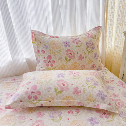 Blumenmuster Kissenbezug Set