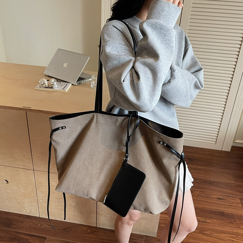 Geräumige Canvas-Shopper-Tasche Brehn