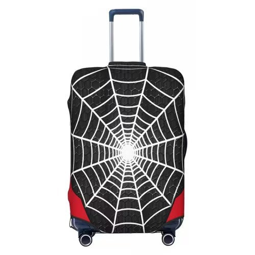 Unisex nan elastische Kofferschutzhülle mit Fußball-Argyle-Motiv, reißfestes Stretchcover für Trolley mit Griff- und Rollenöffnungen Brehn