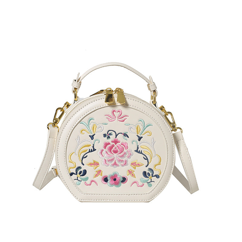 Vintage Florale Bestickte Handtasche Brehn