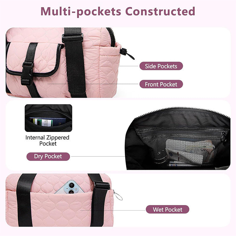Multifunktionale Schultertasche mit Strukturiertem Design Brehn