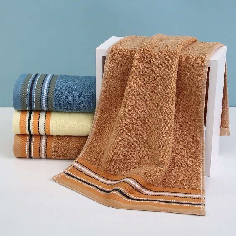 Premium Frottee Badetuch Mit Eleganter Streifenbordüre Brehn