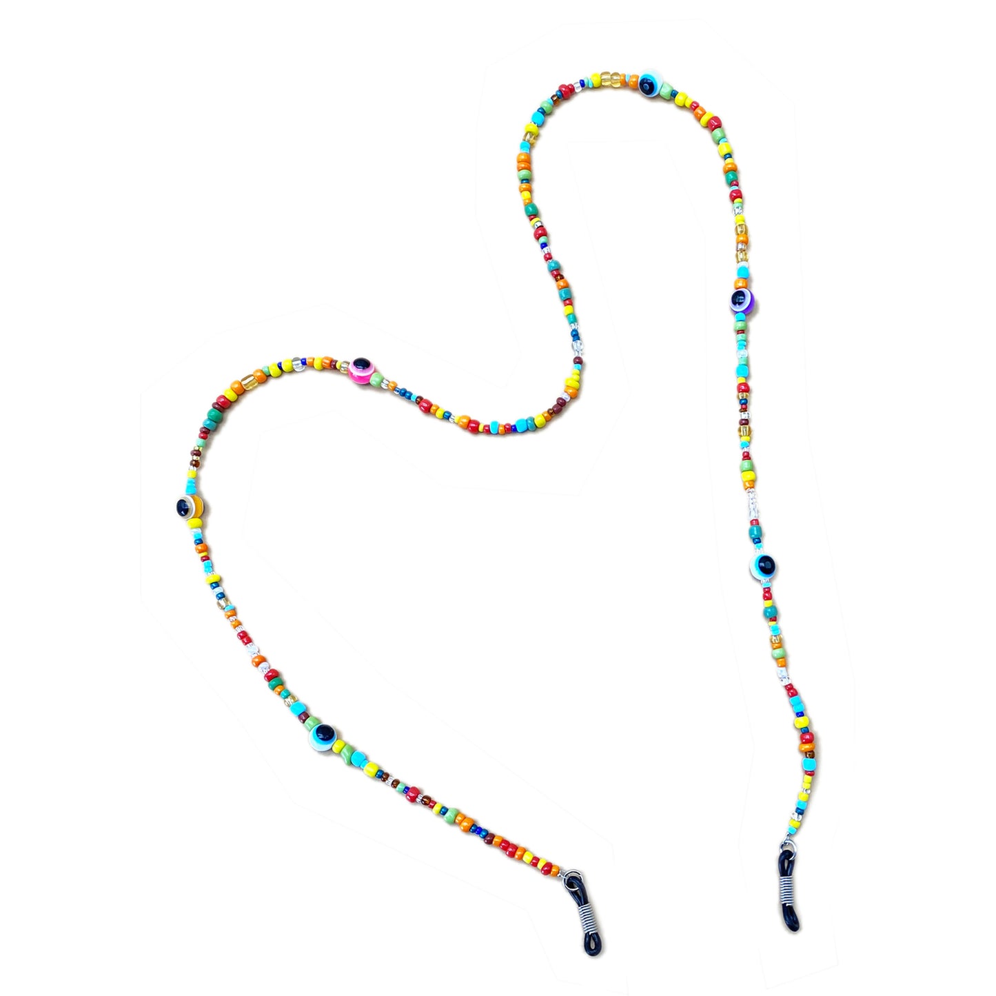 Farbenfrohe Perlen Brillenhalter Kette Brehn