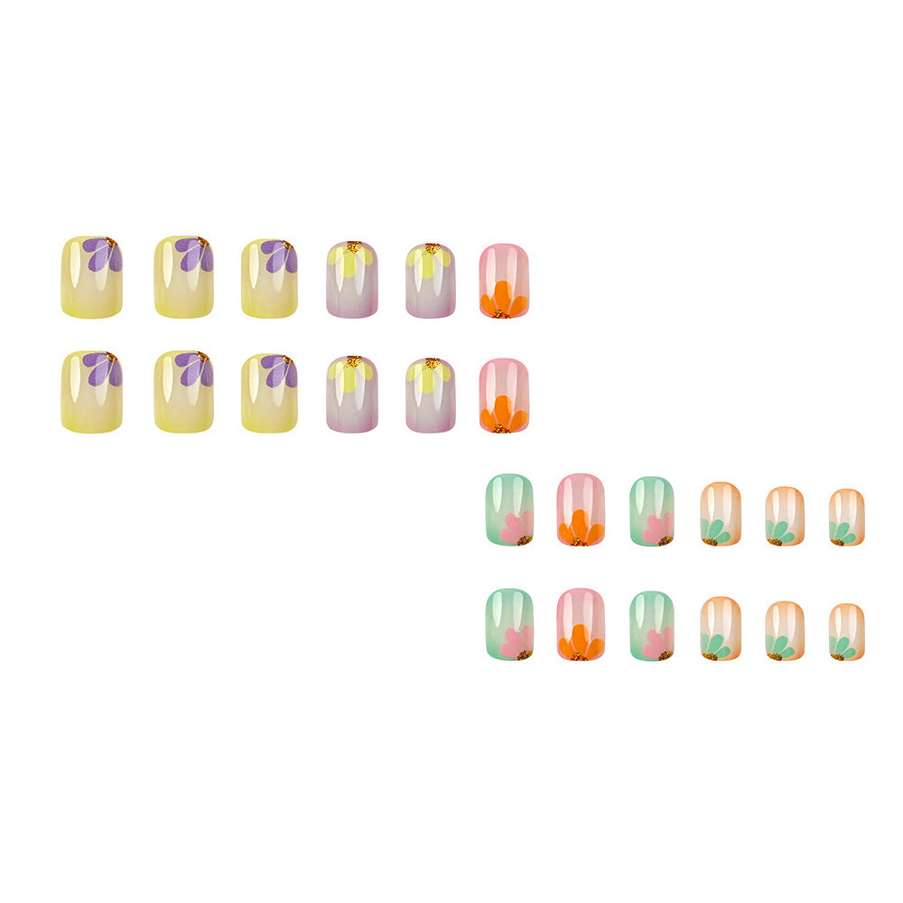 Floral Design Acryl Nagelset Brehn