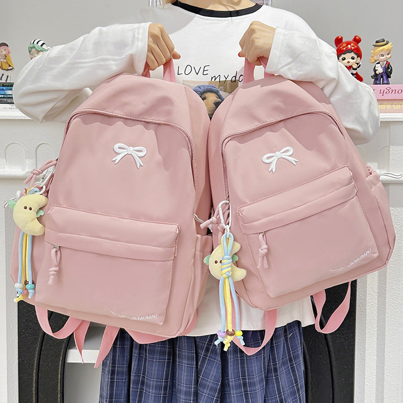 Chic Bow-Accent Rucksack Brehn