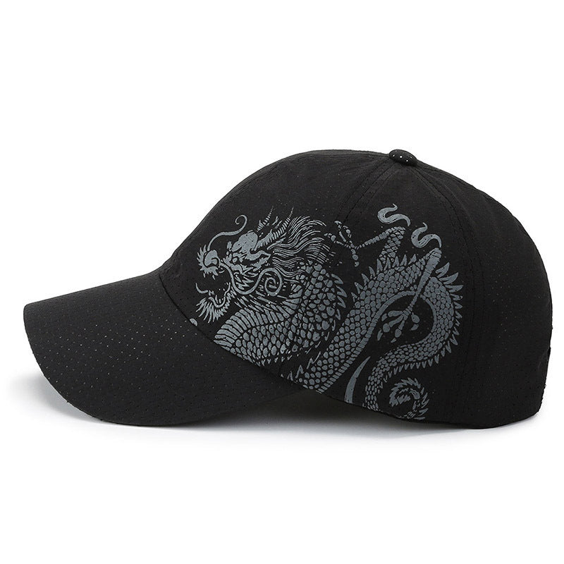Herren Sportliche Cap mit Drachenmuster Brehn