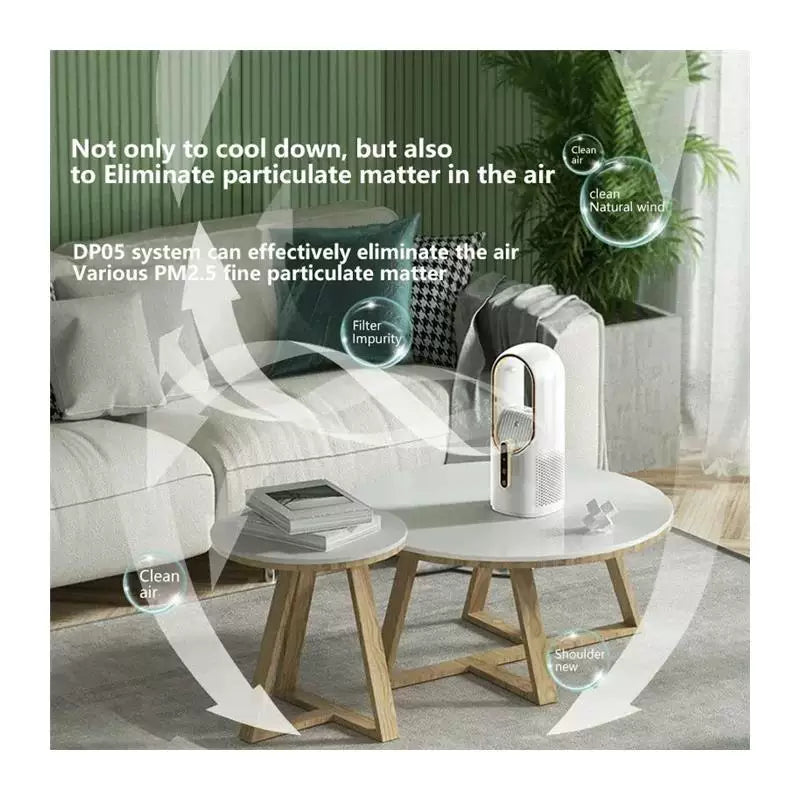 Unisex Einheitsgröße blattloser evaporativer Turmventilator und Luftbefeuchter mit Touch-LED-Display und bürstenlosem Motor Brehn