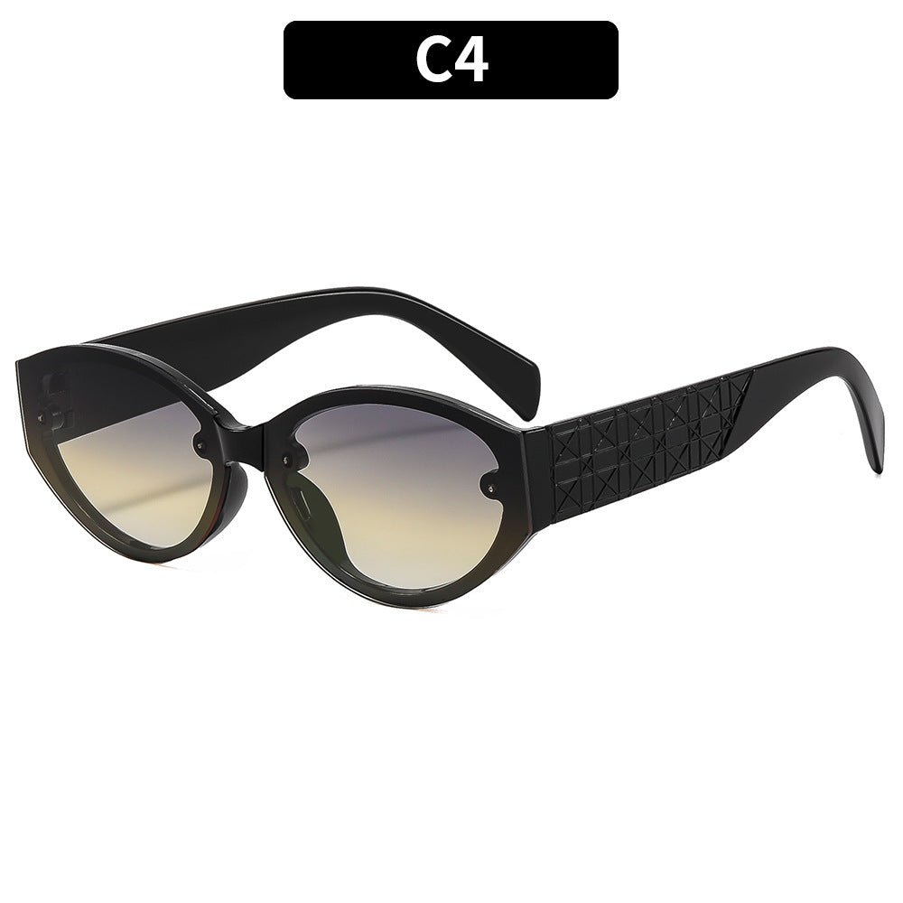 Geometrische Retro Sonnenbrille