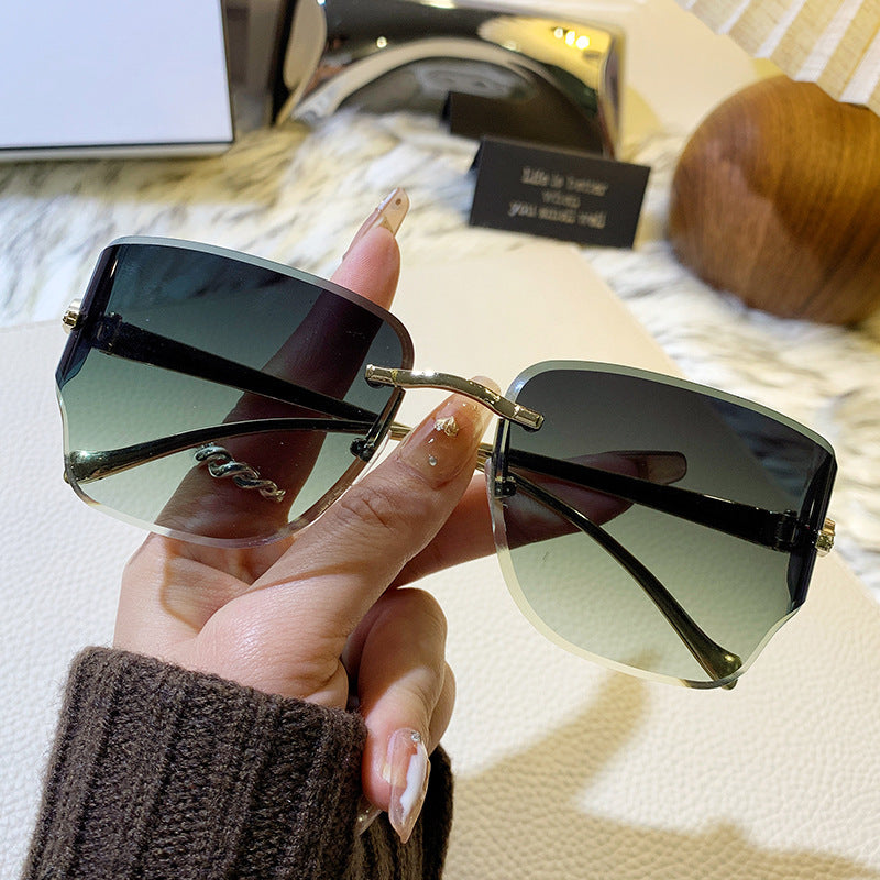Damen exklusive geometrische Sonnenbrille Brehn