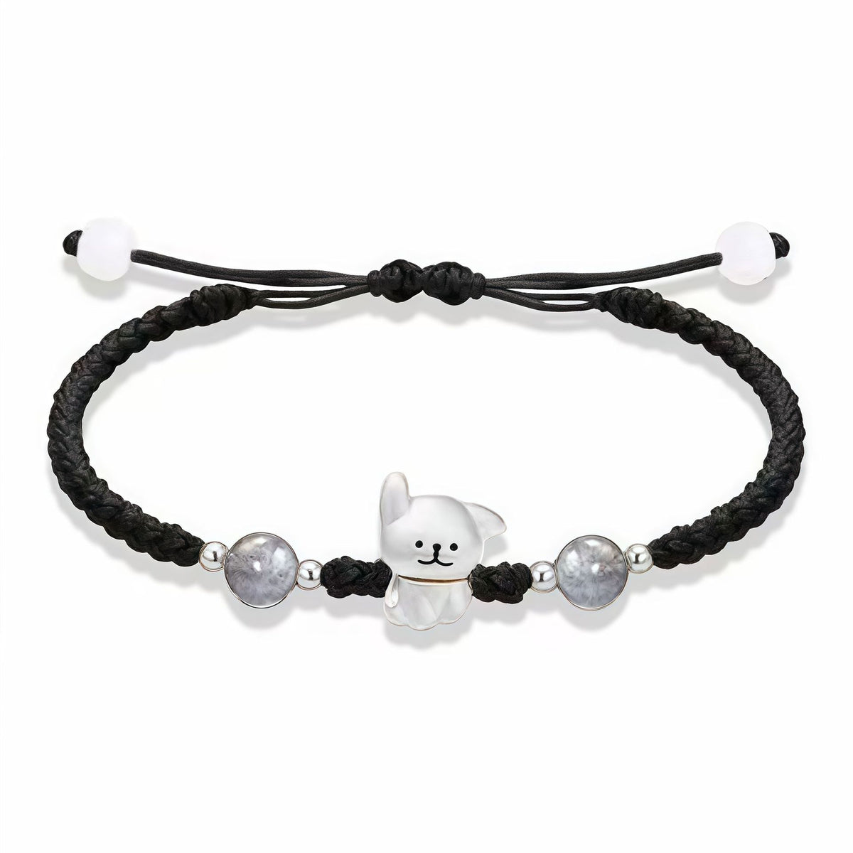 Verspieltes Hund Charm Perlen Armband Brehn
