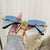 Damen Designer-Brille mit elegantem und transparentem Metallrahmen Brehn